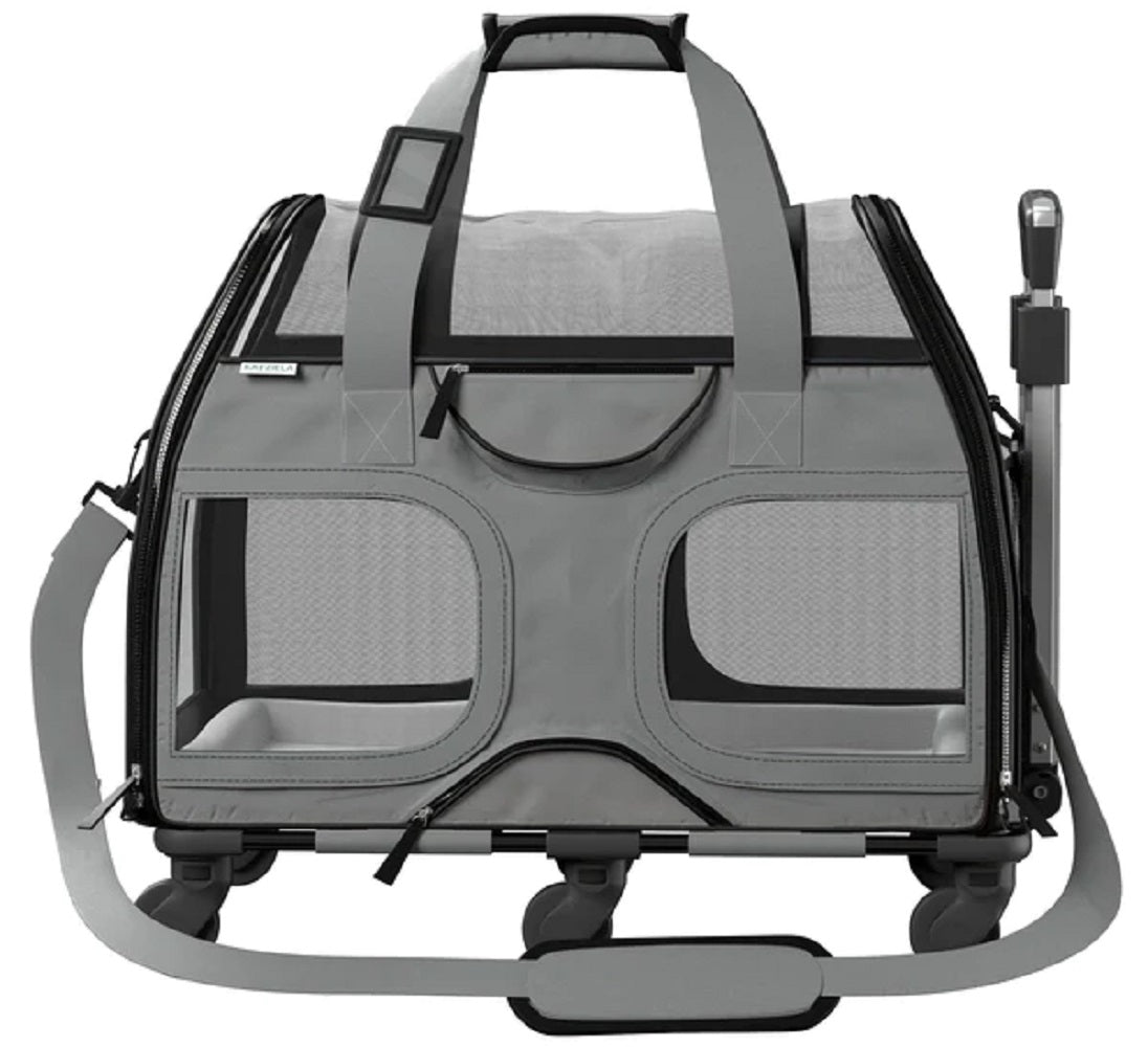 Katziela Luxury Rider PRO pet carrier – Gray/Black