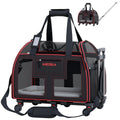 Katziela Luxury Lorry pet carrier – Black/Red
