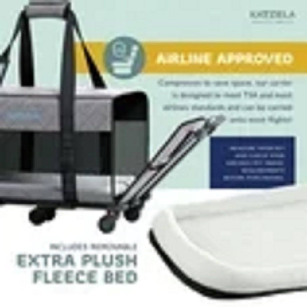 Katziela Quilted Chariot PRO pet carrier – Dark Gray