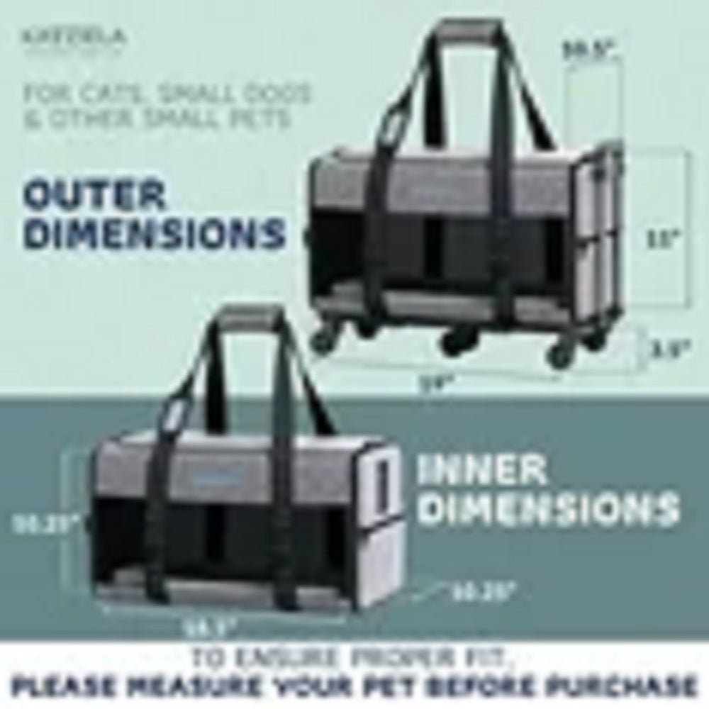 Katziela Quilted Chariot PRO pet carrier – Dark Gray