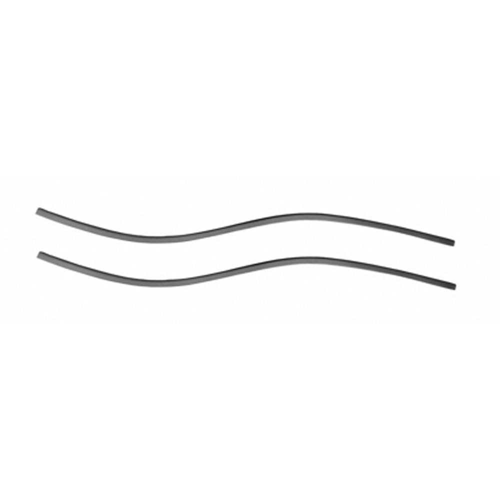 HEADLIGHTSDEPOT Side Headliner Molding Set Compatible With Chevrolet Nova 1968-1972 - Black