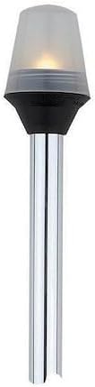 attwood Incandescent All-Round Frosted Globe Pole Light, Marine Navigation Light, White, 24 Inch Length, 5100-24-1