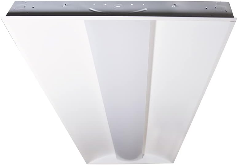 2 ft. x 4 ft. 64-Watt Equivalent Integrated LED White Center Lens Troffer, 4000K Bright White