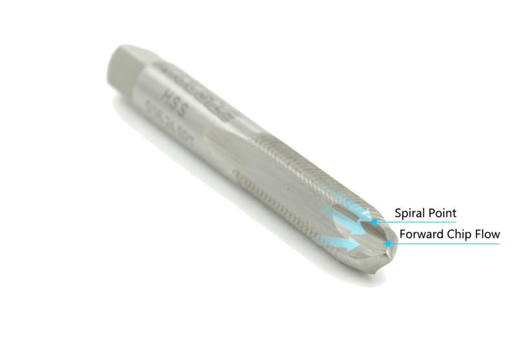 Accusize Spiral Point Tap 5/16-24NF H3 HSS 2-Flute, 10 Pc Set