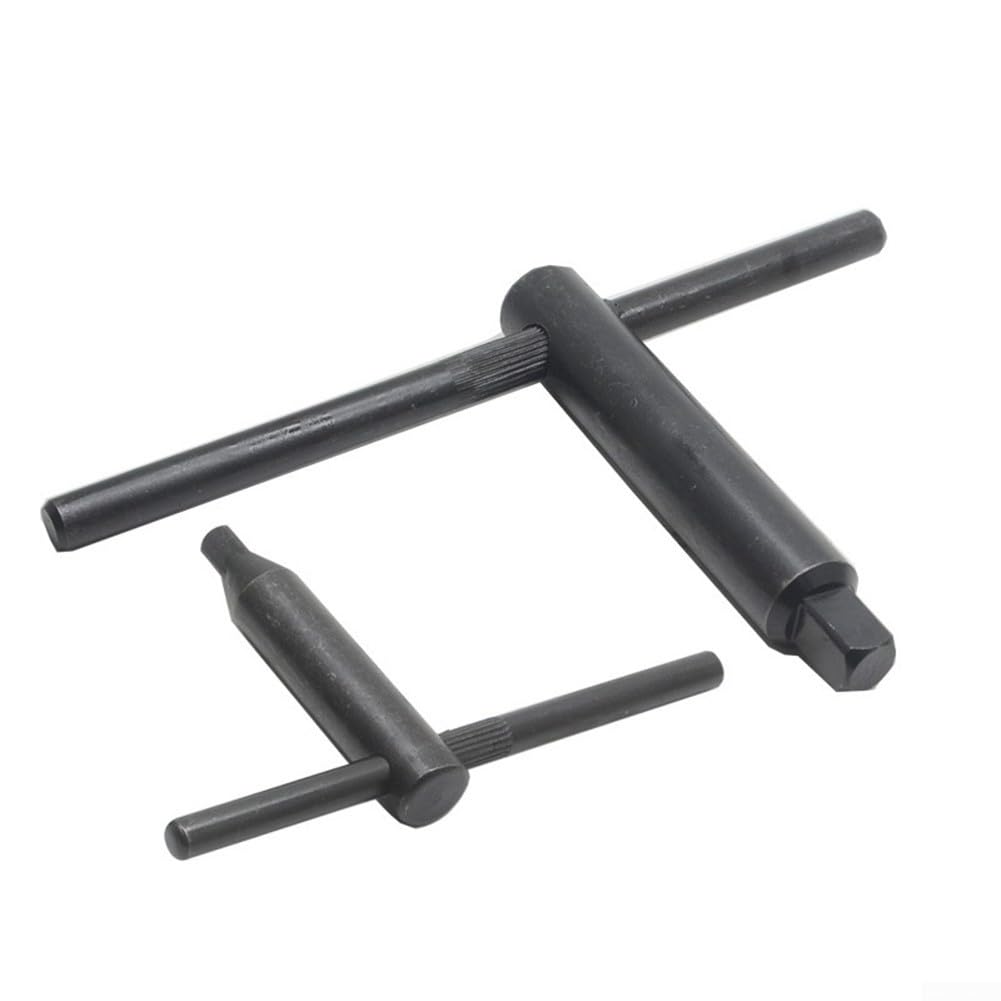 Lathe Chuck Key, Heavy Duty Milling Square Wrench Spanner Tool 8MM 10MM 12MM 14MM 17MM CNC Router Engraving Machine T-Handle Grip(17 * 17mm)