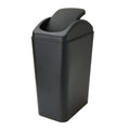 Small Lidded Trash Can 12 Liter/3 Gallon Plastic Garbage Bin with Lid