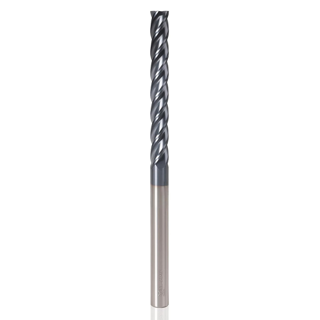 3/8" 4-Flute Solid Carbide Square End Mill AlTiN Coated, 1Pcs