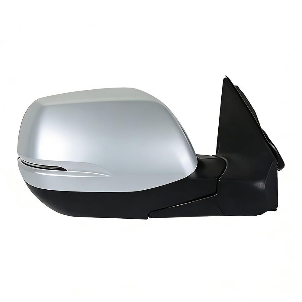 Right Passenger Side Door Mirror Assembly With Turn Signal Lights For 2017-2022 Honda CRV, Blind Spot Heated Replace (9PIN) (Silver Right)