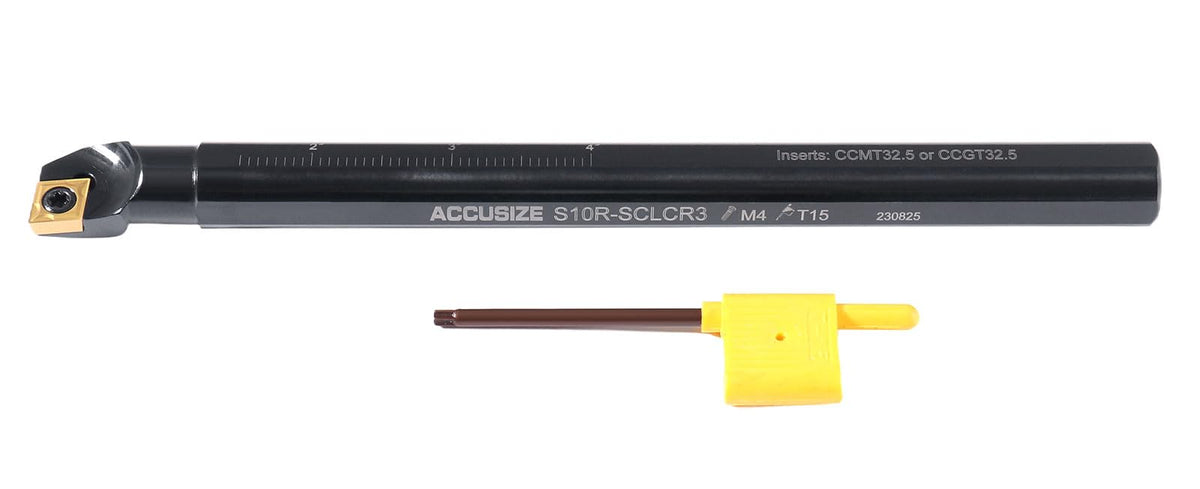 Accusize 5/8" x 8" SCLCR Indexable Boring Bar, CCMT32.5, P252-S405
