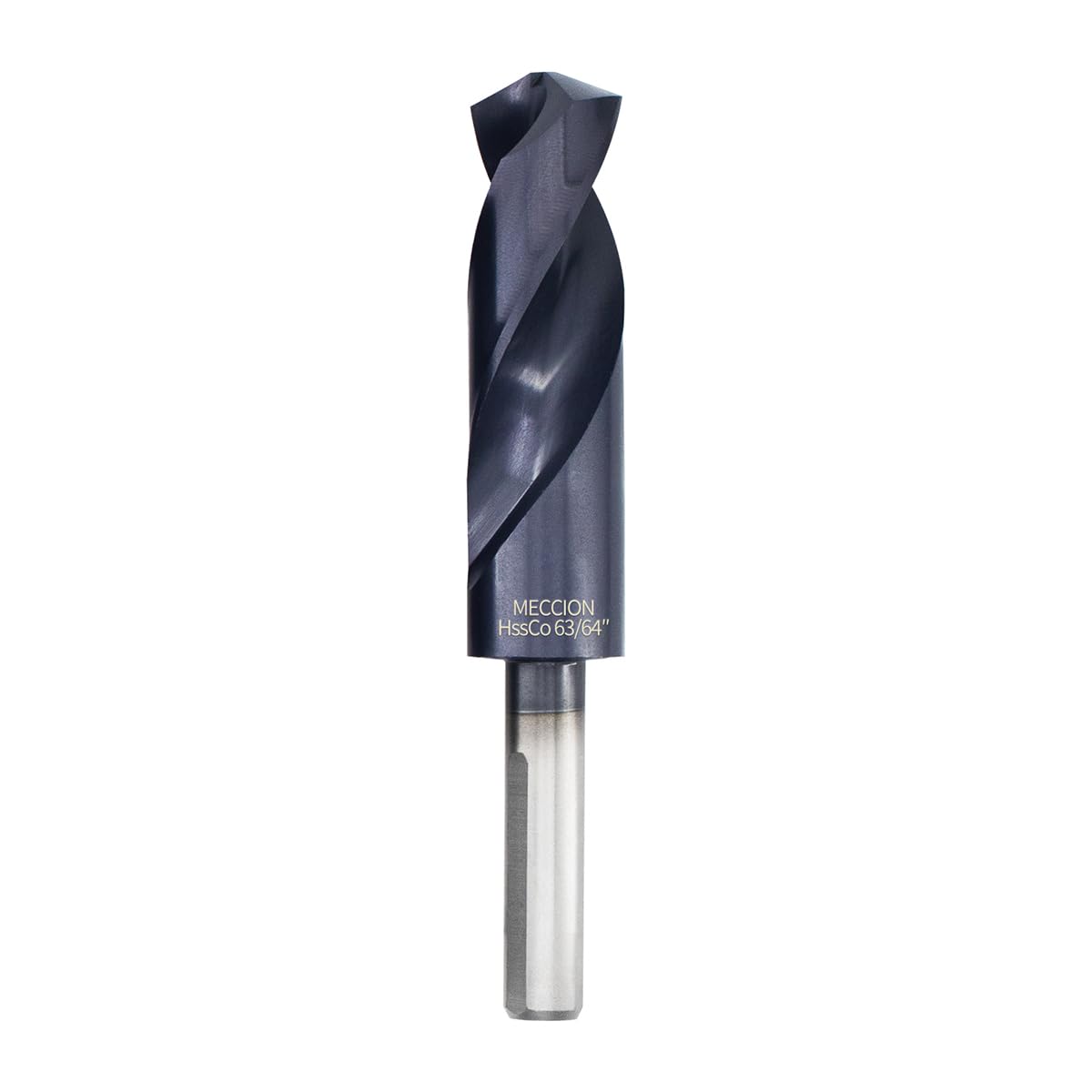Meccion M35 Cobalt Drill Bits 63/64 Inch TiAIN HSS Drill Bit for Metal