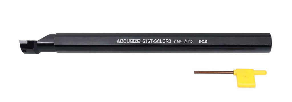 Accusize 1 in RH SCLCR Indexable Boring Bar for Aluminum