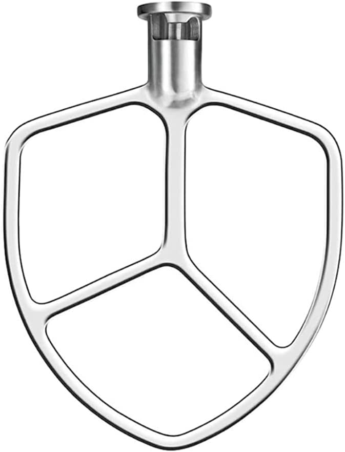 Stainless Steel Flat Beater for KitchenAid 5qt-6qt Bowl-Lift Stand Mixer, Fit for Professional 5 Plus and