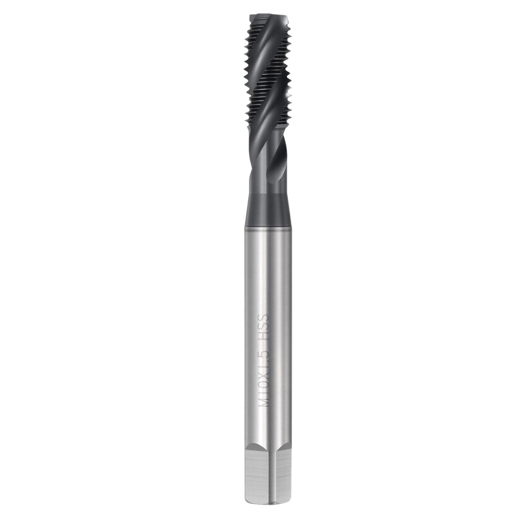 Workkyma M10 x 1.5 Spiral Flute Thread Tap M2 High Speed Steel TICN