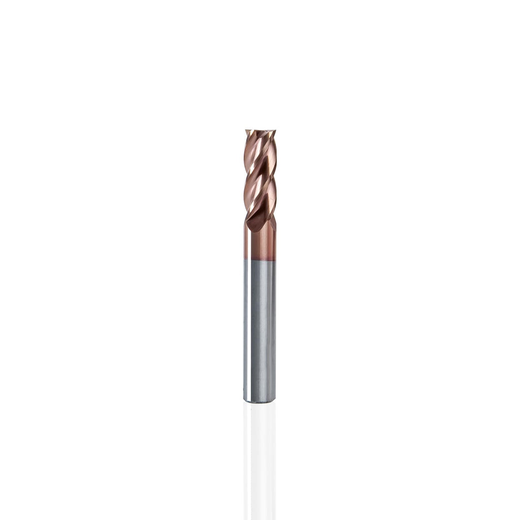 NZ 5/16" 4-Flute TiSiN-Coated Square End Mill, HRC55 CNC Milling Cutter for Hardened Steel, Stainless, Titanium & Cast Iron