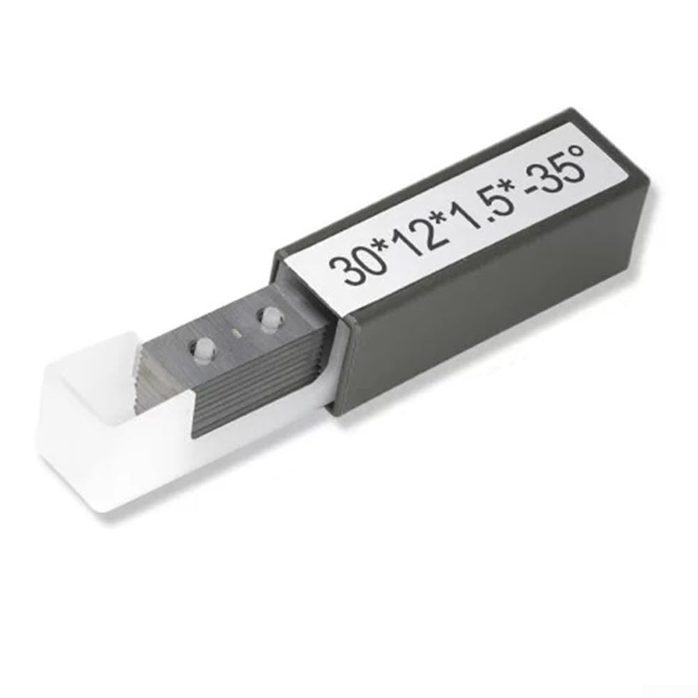 10Pcs Carbide Square Cutters Insert ,30X12x1.5mm 35° for Wood Lathe Turning Tool,Solid Tungsten Carbide Indexable Inserts