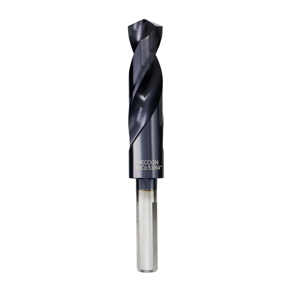 Meccion M35 Cobalt Drill Bits 53/64 Inch TiAIN HSS Drill Bit for Metal