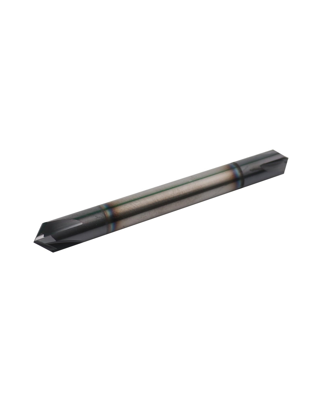 1/4in Solid Carbide End Mill, Chamfer Mill - Double End, 4 Flutes