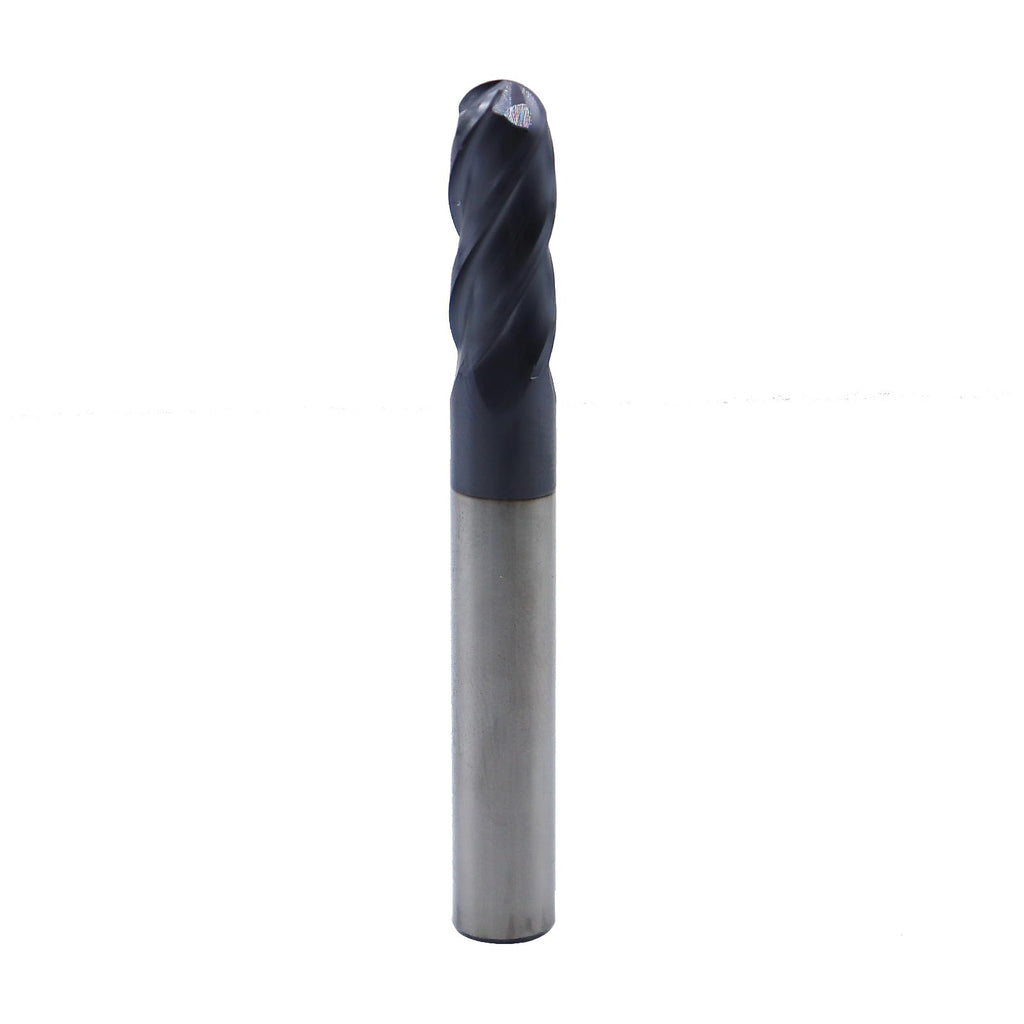 5/16in Ball Nose Solid Carbide End Mill, 30 Degree Helix, 4 Flute