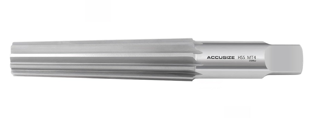 Accusize Industrial Tools Chucking Reamer, MT4, 2802-0004
