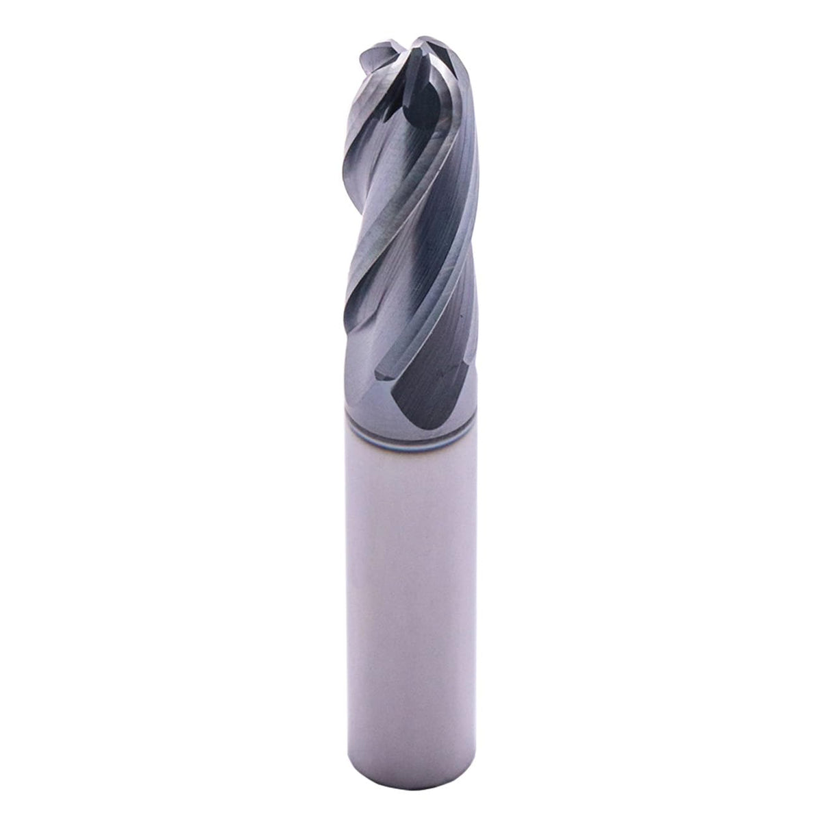 4 Flute Solid Carbide Ball Nose End Mill Cutter(1Pc, 3/8"), AlTiN Coated