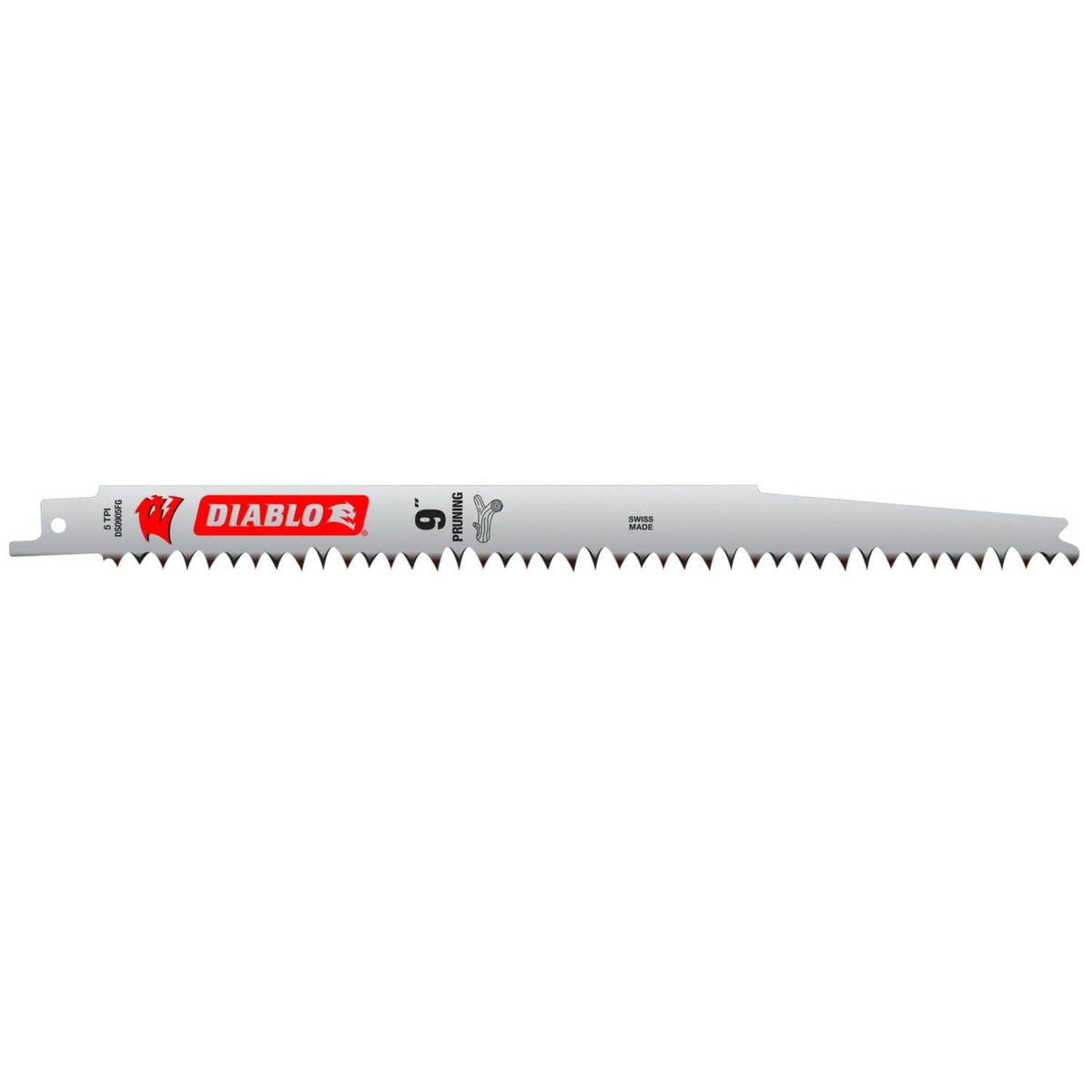 Diablo Fleam Ground Reciprocating Saw Blades - 9" Length, 5 TPI, 5-Pack