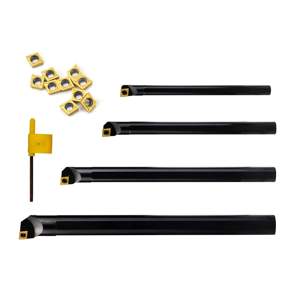 OSCARBIDE Indexable Boring Bar Set 1/2"x7",5/8"x8",3/4"x10",1"x12",4pcs