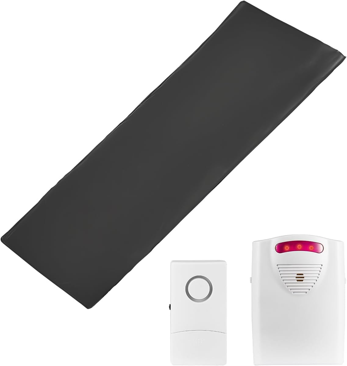 Bed Alarm System for Elderly Adults, 14 x 30-inch Wireless Bed Sensor Pad with Pager, Safety Bed Alarms and Fall
