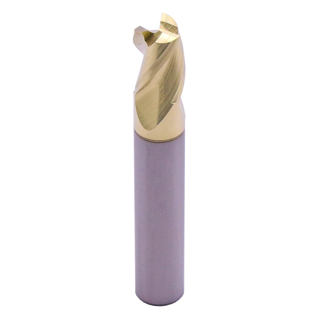 5/16" 3 Flute Solid Carbide Stub Square End Mill for Aluminum - ZrN Coated