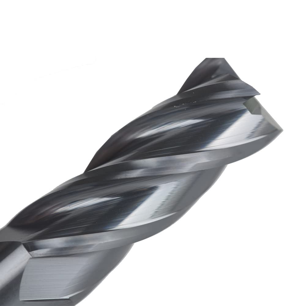 JIANXING 1/4" Extra Long Carbide Square End Mill, 4 Flute, 4" OAL, 1 Pc