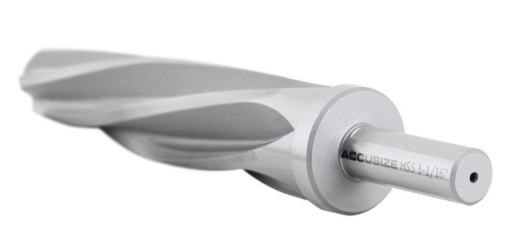 Accusize HSS Construction Reamer, 1-1/16 in, 3-Flat Shank, 0522-1716