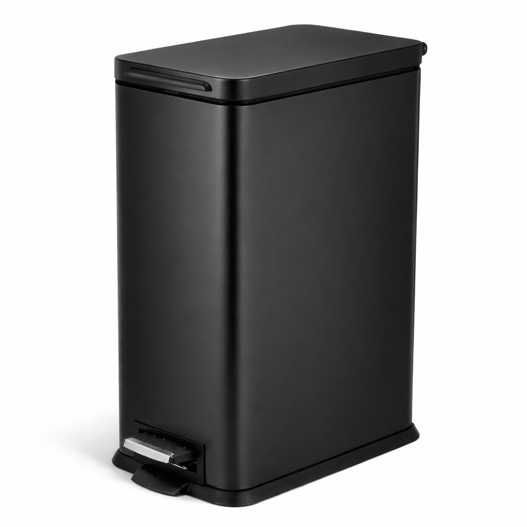 4 Gallon Kitchen Trash Can with Slim Fit Design