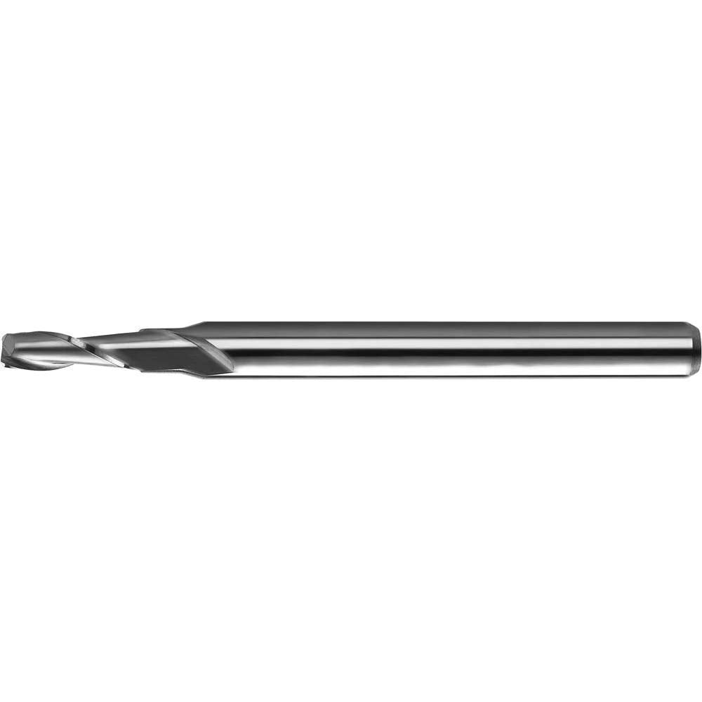 KYOCERA 1610-0570L171 Series 1610 Standard Length Square End Mill, Carbide, AlTiN, 30 Degree Angle, 2 Flute, 0.0570" Cutting Diameter, 1/8" Shank Diameter, 0.171" Cutting Length, 1-1/2" Length