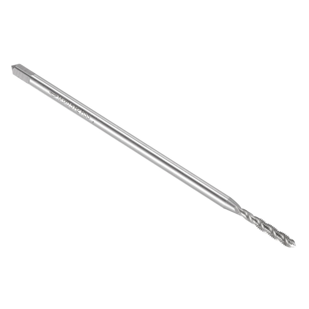uxcell Spiral Flute Thread Tap, Metric M3 x 0.5 H2 100mm (4") Extra Long Machine Screw Tap Threading Tapping Tool, High Speed Steel (HSS)