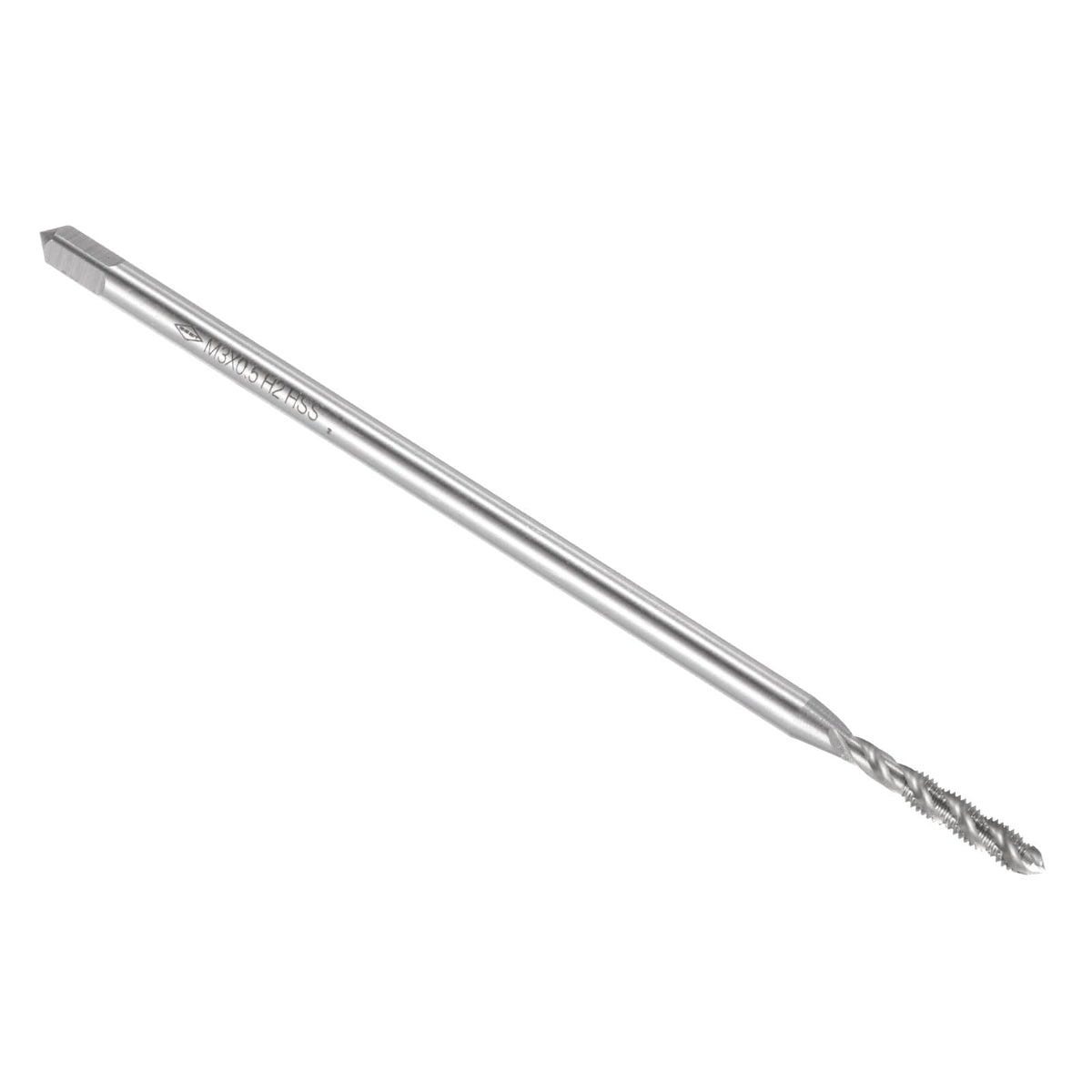 uxcell Spiral Flute Thread Tap, Metric M3 x 0.5 H2 100mm (4") Extra Long Machine Screw Tap Threading Tapping Tool, High Speed Steel (HSS)