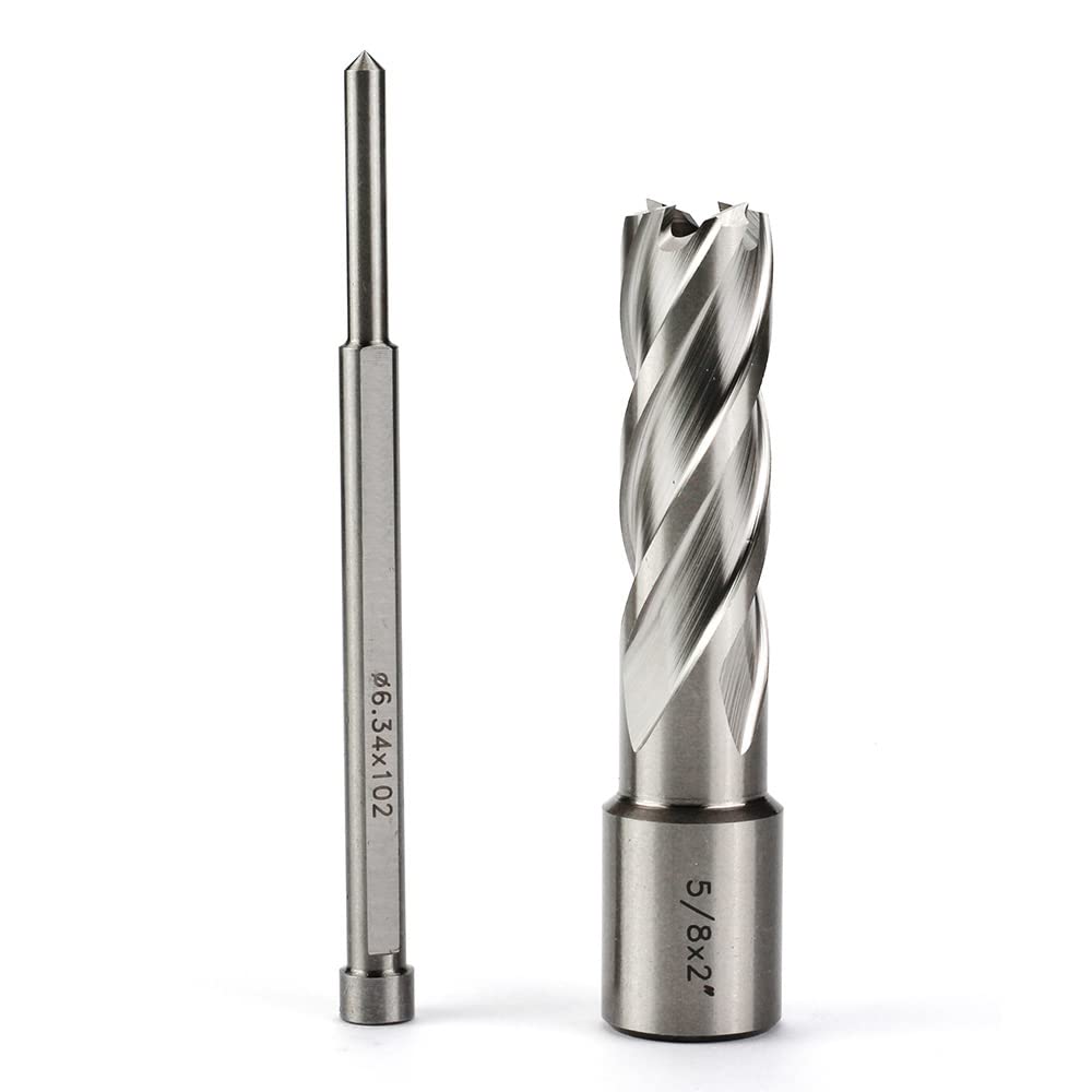 OSCARBIDE 5/8" x 2" HSS Annular Cutter 3/4" Weldon Shank Mag Drill Bit