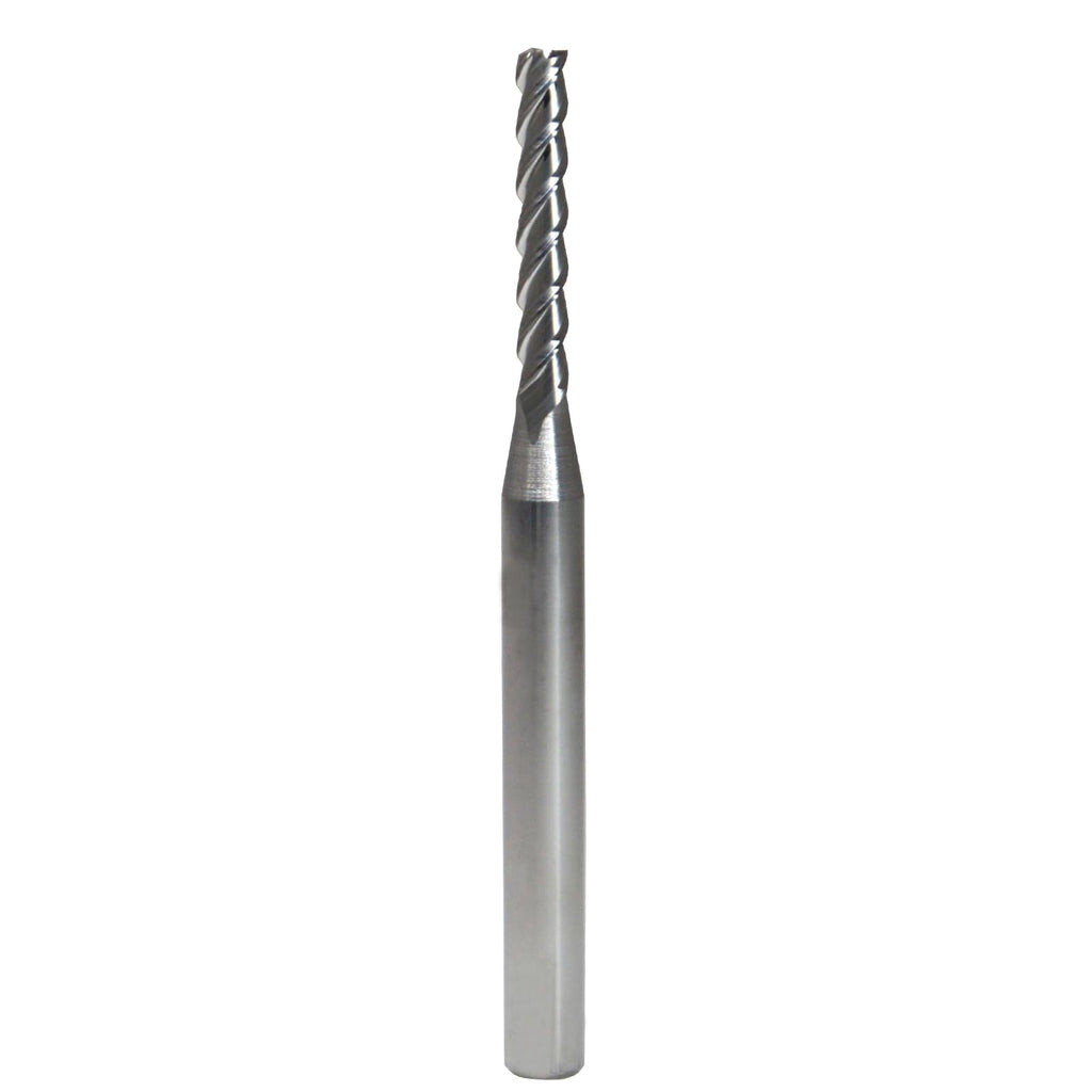 WKSTOOL 1.3mm Mill Dia 3 Flute Solid Carbide Square Nose End Mill Cutter for Milling Hardened Steels Aluminum Alloys Brass Bronze