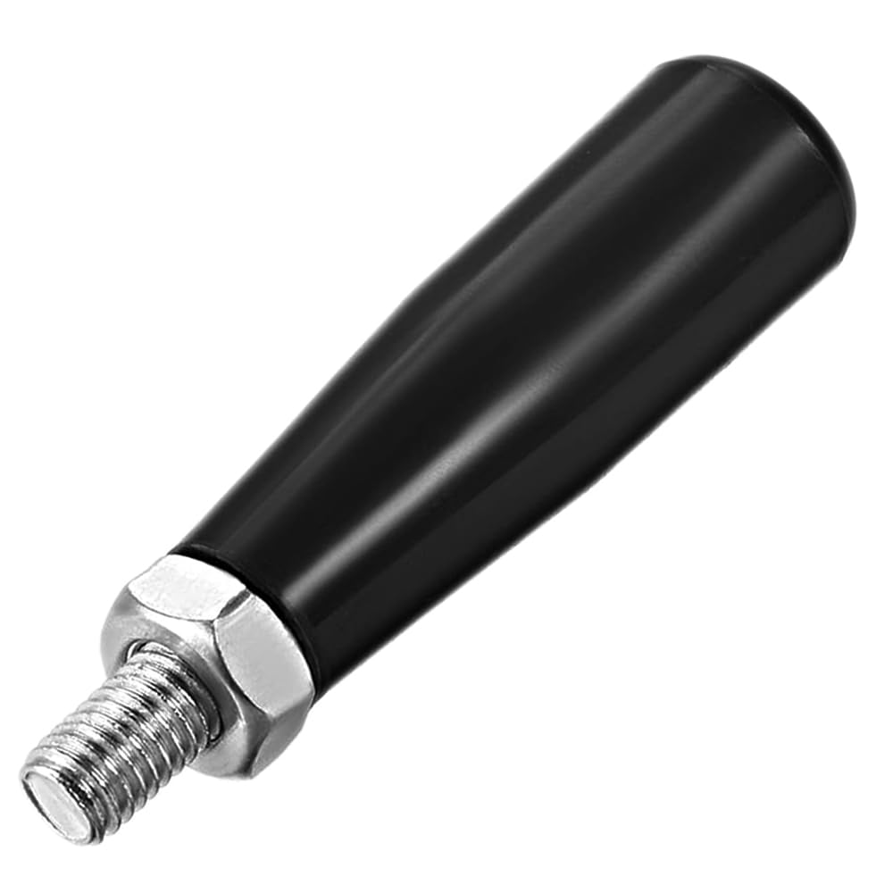Revolving Handles Knob Handwheel M10 x 100mm Male Threaded Stem Lathe Crank Handle Trailer Jack Knob Thread Handle Grips Crank Hand Wheel with Nuts Machine Rotating Handles Black Plastic Metal 1 Set