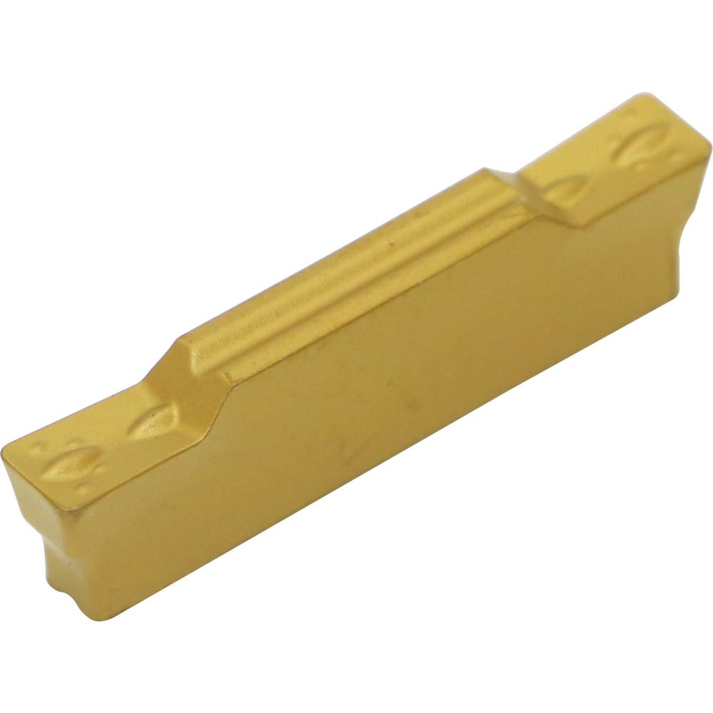 Indexable Carbide Grooving Inserts MGMN300-M (3mm) Tin Coated CNC Carbide Turning Inserts Lathe Inserts Cutters for MGEHR MGIVR Lathe Grooving Cut-Off Tool,Processing Steel,10 Pcs/Box