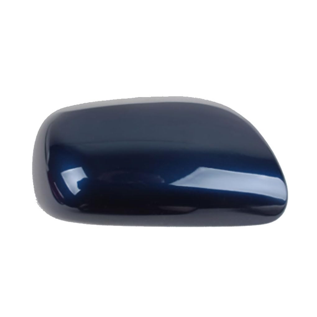 Automotive Rearview Mirror Cover Compatible For 2006-2011 Toyota Yaris Automotive Exterior Accessories ABS Door Side Rearview Mirror Shell Without turn signal lights (Deep Blue right)