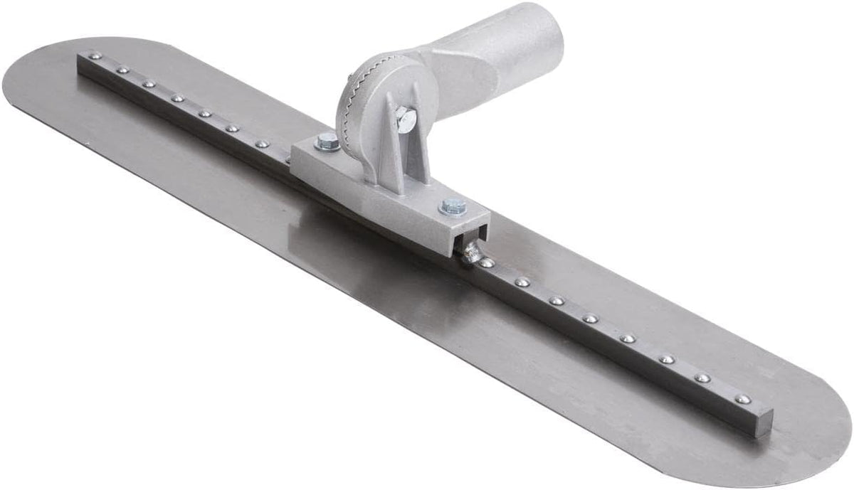 Multi-Mount Fresno, 36 x 5 Inch, Concrete Finishing Tool | High Carbon Steel Round End Blade, Adjustable Threaded