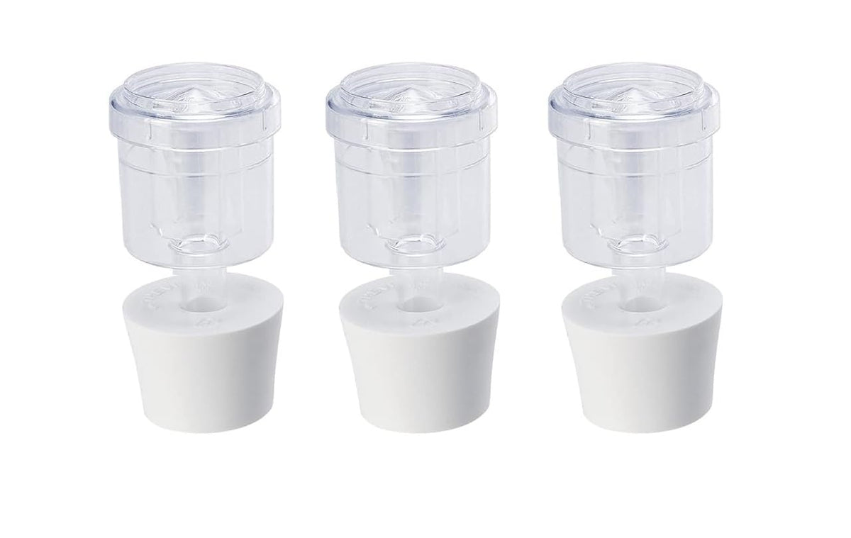 Large 2-Piece Airlocks with #7 Rubber Stoppers for Fermentation - Airlocks for Wine Making, Brewing Beer, and