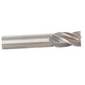 Auniwaig 18mm Straight Shank End Mill Cutter, 4-Flute End Mill Bits,HSS-AL Spiral Bits, Round Shank Milling Cutting Tool for Stainless Steel Alloy Copper Metal 1Pcs