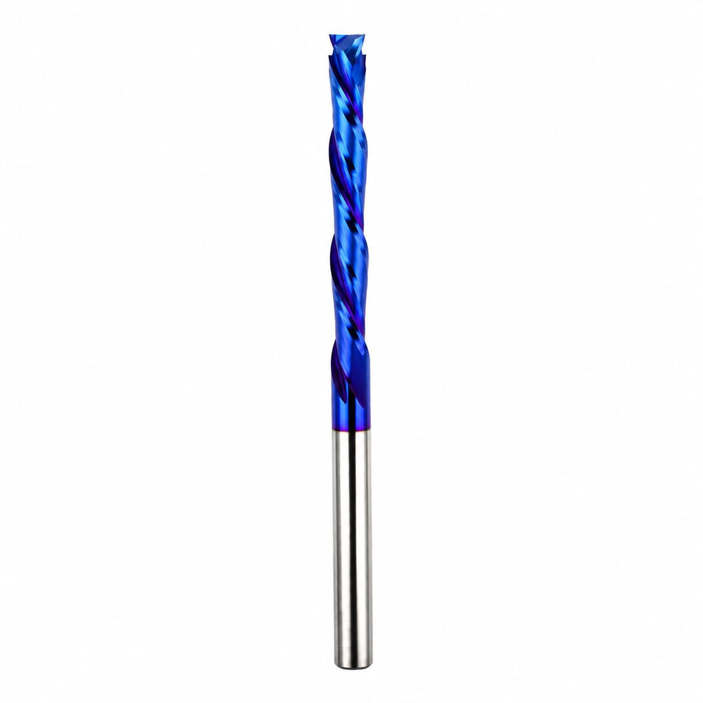 Extra Long Compression CNC Router Bit 1/4" Shank 2" Cutting Length End Mill