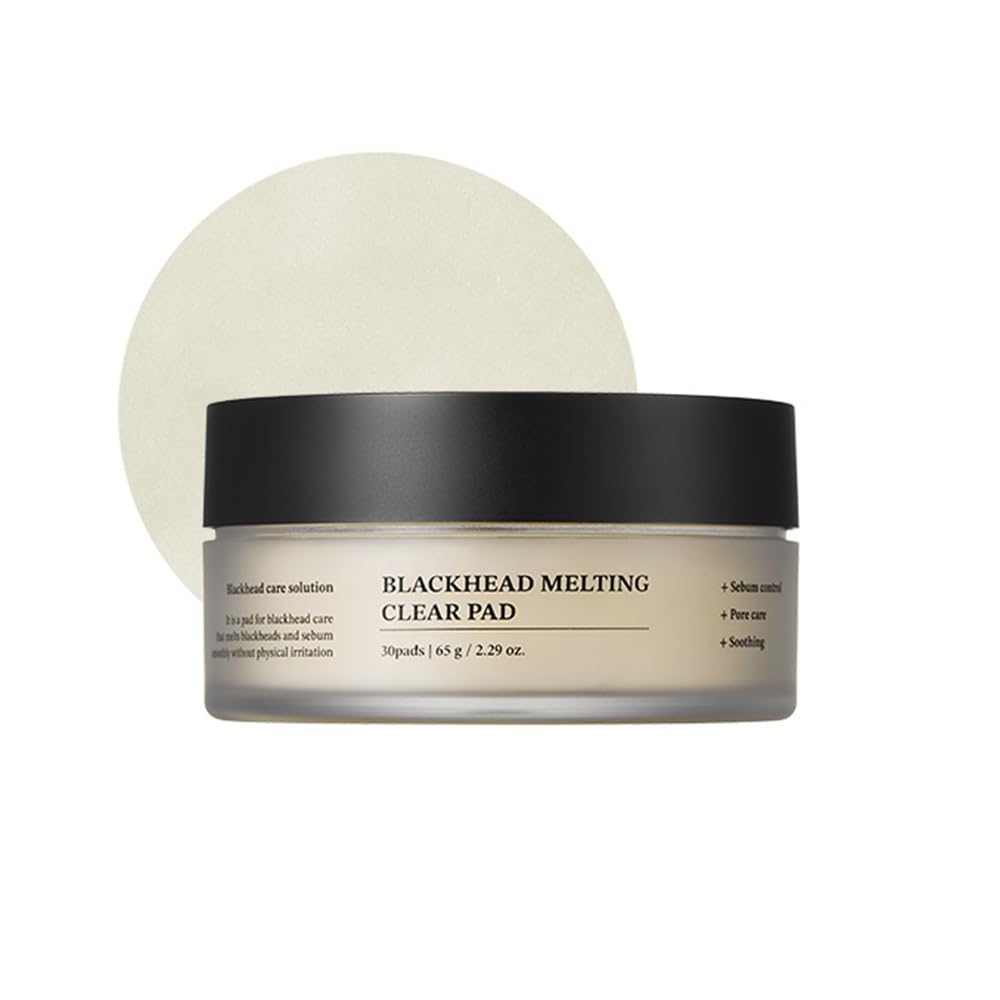 Blackhead Melting Clear Pad 65g(30 counts), Blackhead Remover Pad, Pore Minimizing, Deep Cleansing & Pore Unclogging