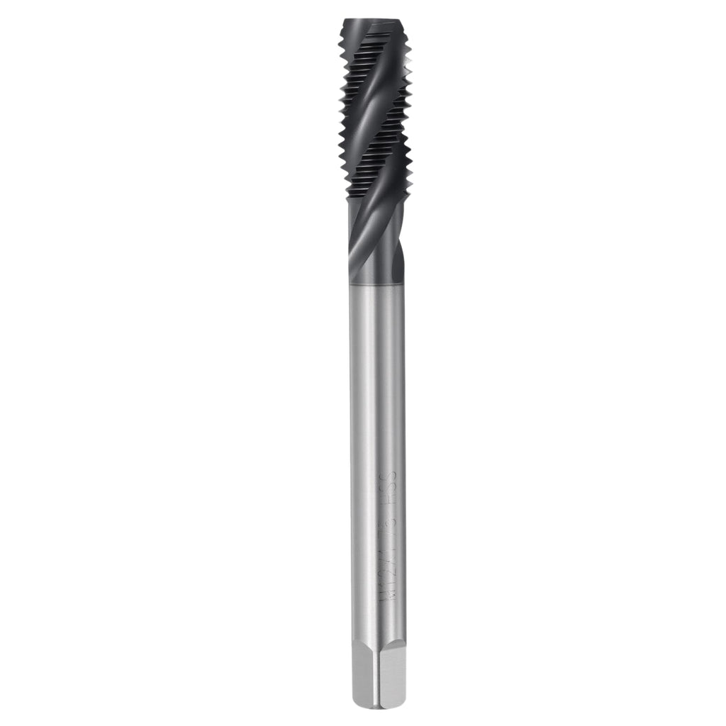 Workkyma M12 x 1.75 Spiral Flute Thread Tap M2 High Speed Steel TICN