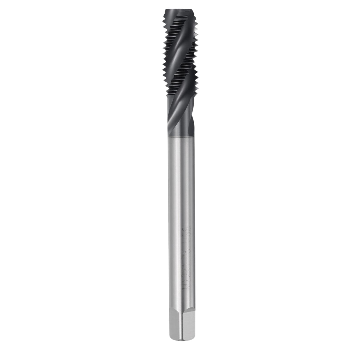 Workkyma M12 x 1.75 Spiral Flute Thread Tap M2 High Speed Steel TICN