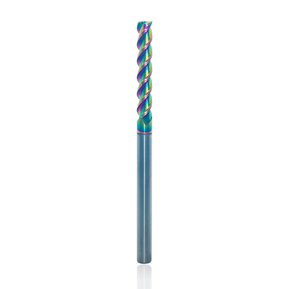 JIANXING 6mm Extra Long Carbide Square End Mill, 3-Flute, 100mm OAL, 1 Pc