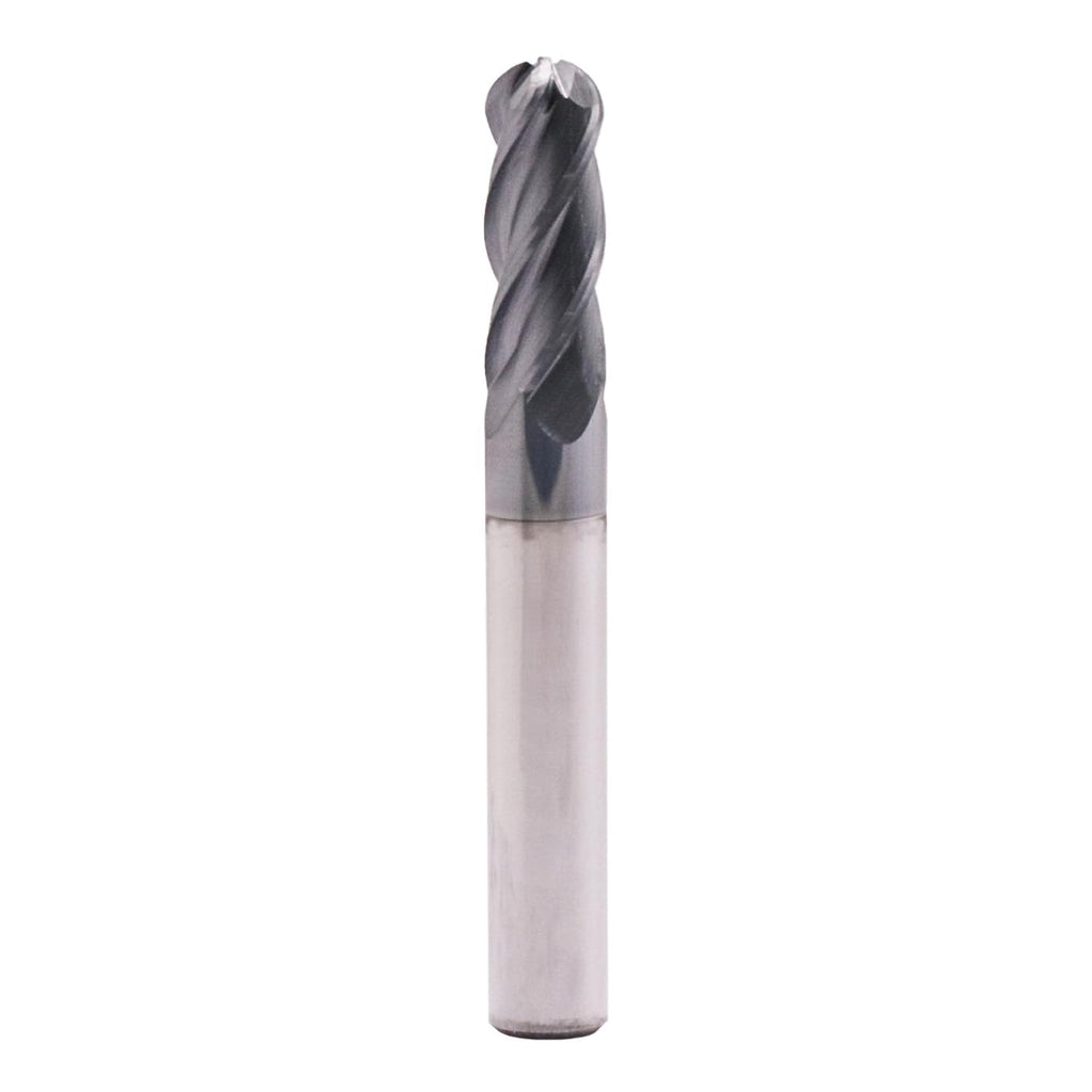 4 Flute Solid Carbide Ball Nose End Mill Cutter(1Pc, 5/16"), AlTiN Coated
