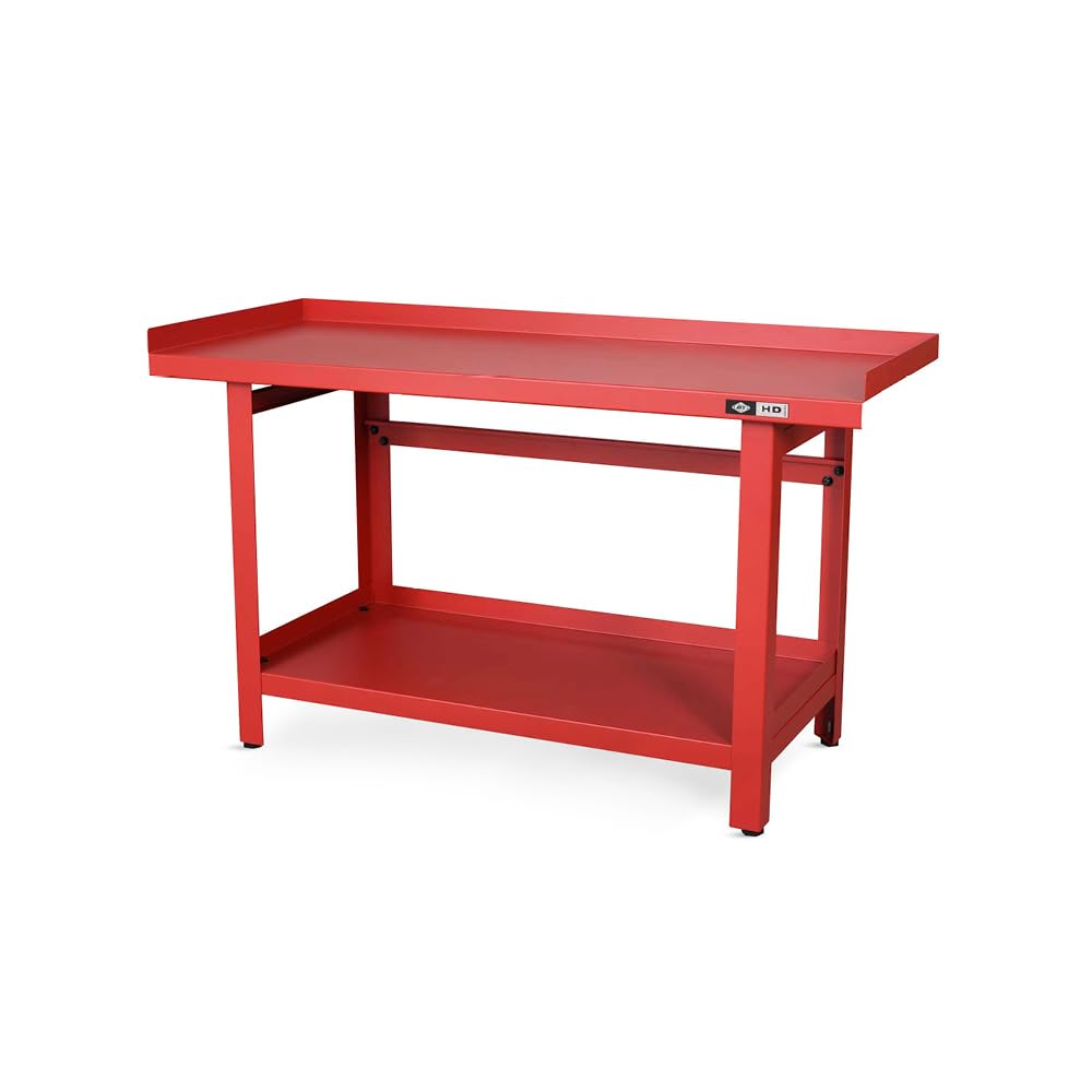 Heavy Duty Workbench with Storage Shelf - For Shop or Garage Use