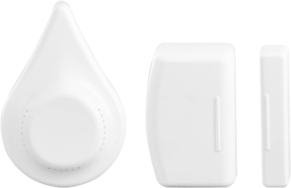 Zigbee Door Sensor and Water Leak Sensor, for Home Security and Smart Home Automation, Works with SmartThings